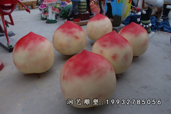玻璃钢桃雕塑  (27)