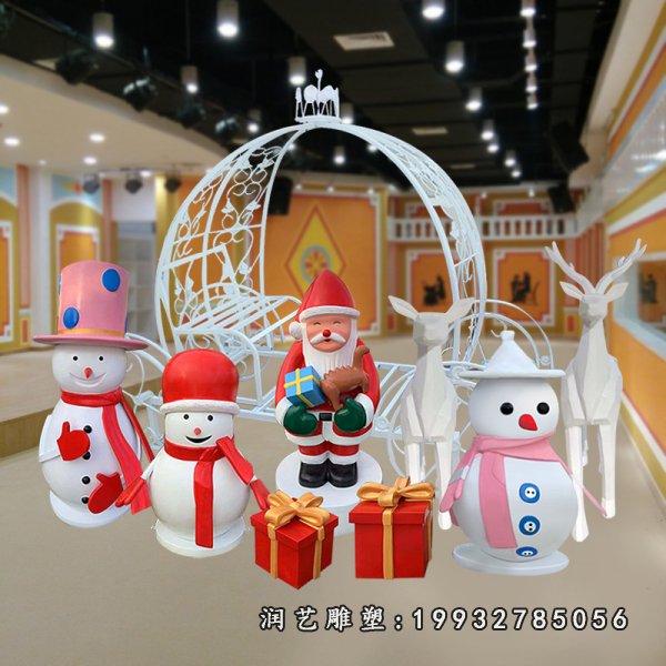 玻璃钢雪人雕塑  (20)