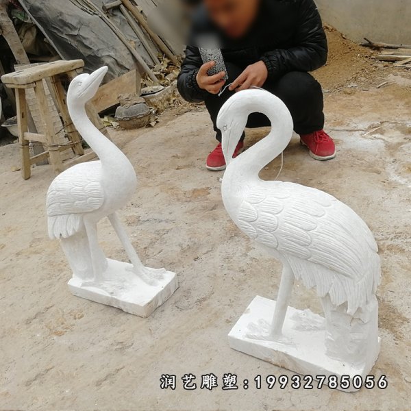 仙鹤石雕 (19)