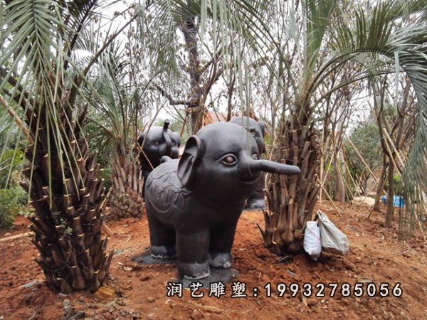 大象动物铜雕 (46)