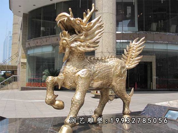 麒麟铜雕 (37)