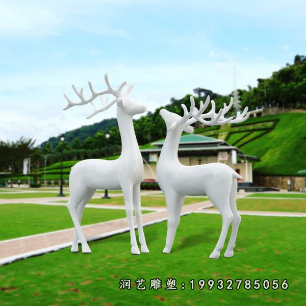 玻璃钢鹿雕塑  (690)