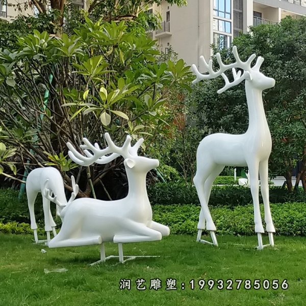 玻璃钢鹿雕塑  (689)