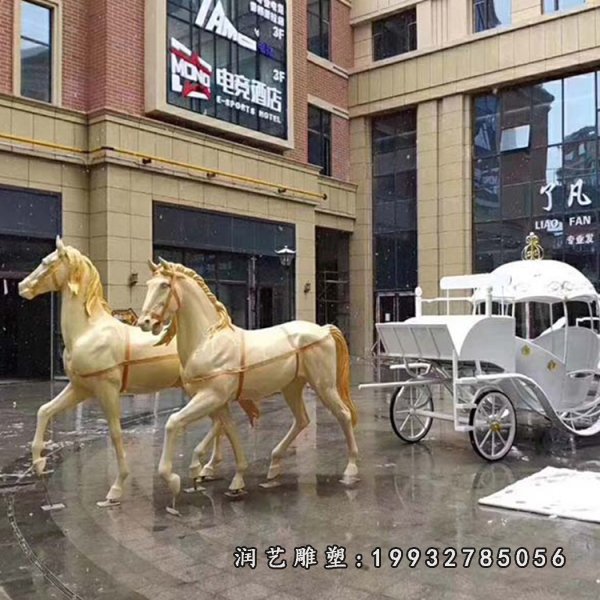 玻璃钢马车雕塑 (14)