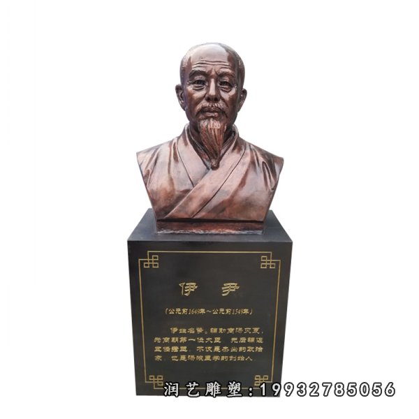 伊尹铜古代人物雕塑