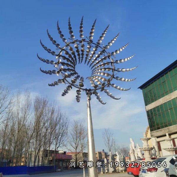 不锈钢向日葵雕塑  (13)