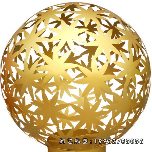 不锈钢镂空球雕塑 (79)