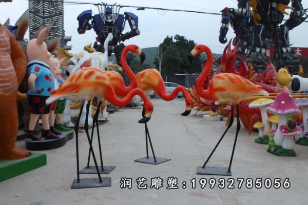 玻璃钢火烈鸟雕塑  (26)
