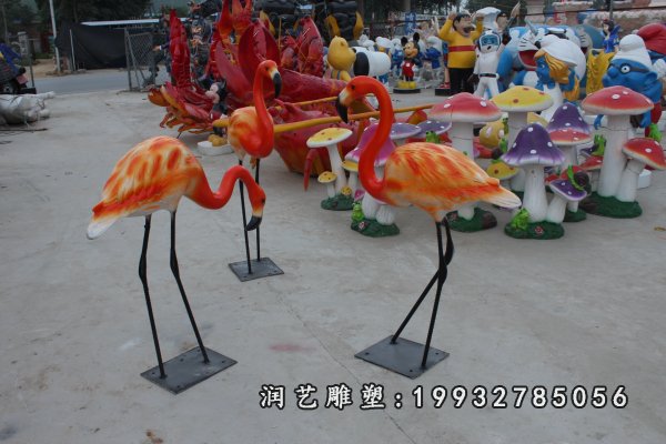玻璃钢火烈鸟雕塑  (24)
