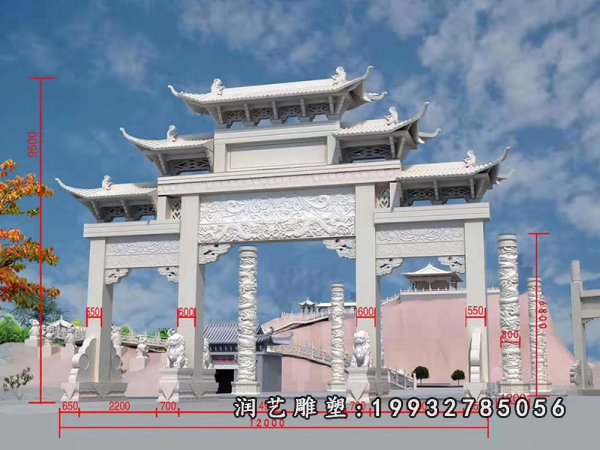 牌坊石雕 (12)