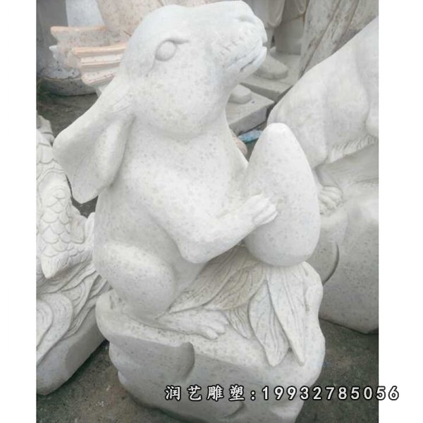 兔子动物石雕 (19)