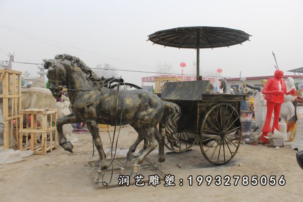 马车铜雕 (15)