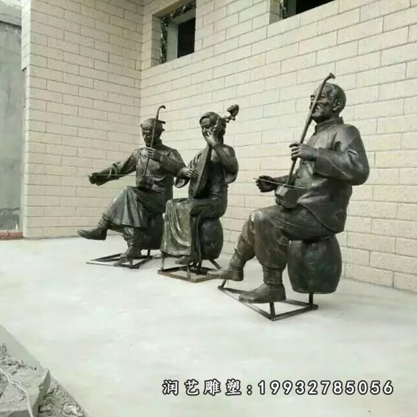 演奏人物铜雕塑 (57)