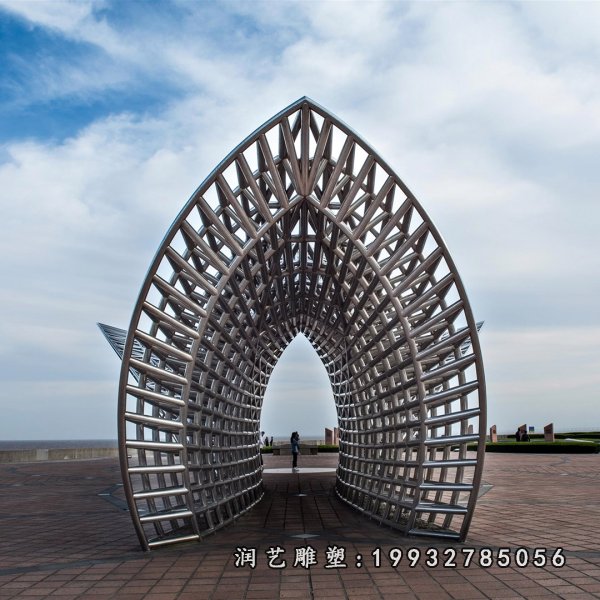 不锈钢拱门雕塑 (89)