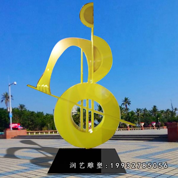 不锈钢大提琴雕塑  (38)