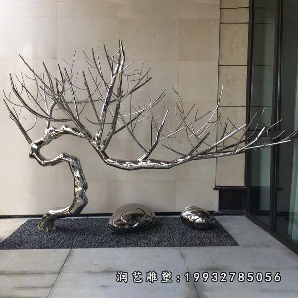 不锈钢树雕塑 (36)
