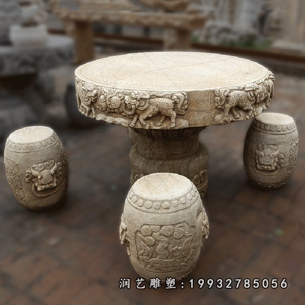 桌凳石雕 (40)