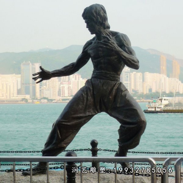 李小龙铜雕 (3)