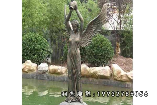 天使铜雕 (3)