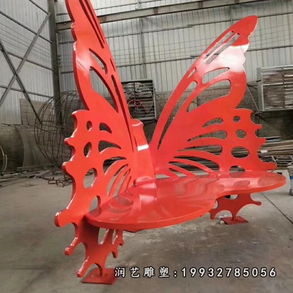 不锈钢蝴蝶动物雕塑 (347)