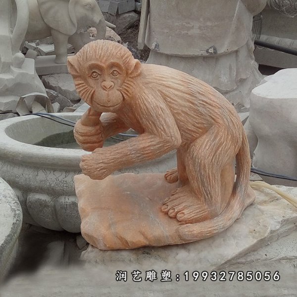 猴子动物石雕 (53)