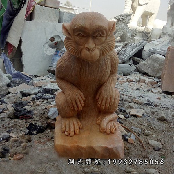 猴子动物石雕 (56)