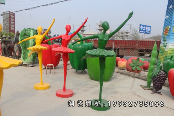 玻璃钢跳舞人物雕塑 (6)
