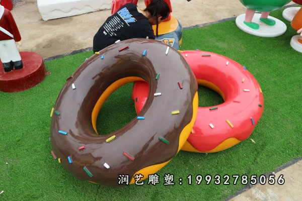 公园甜甜圈玻璃钢景观雕塑  (15)