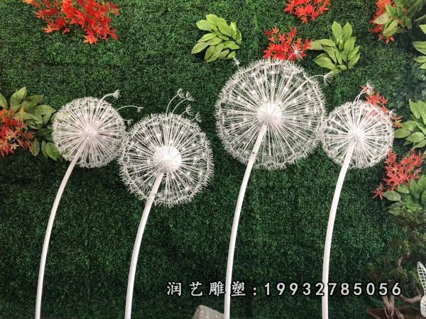 不锈钢蒲公英雕塑  (19)