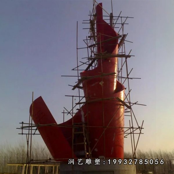 不锈钢火炬雕塑 (19)