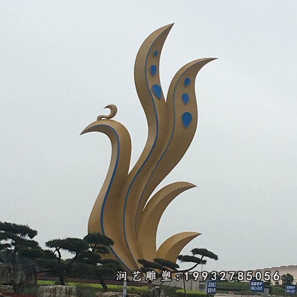 不锈钢凤凰雕塑 (48)