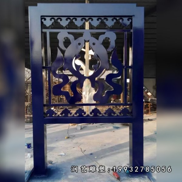 宣传栏不锈钢雕塑 (8)