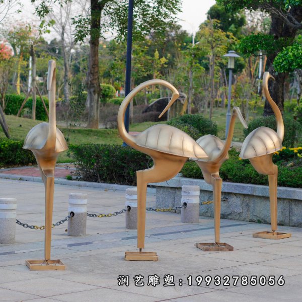 仙鹤铜雕 (200)
