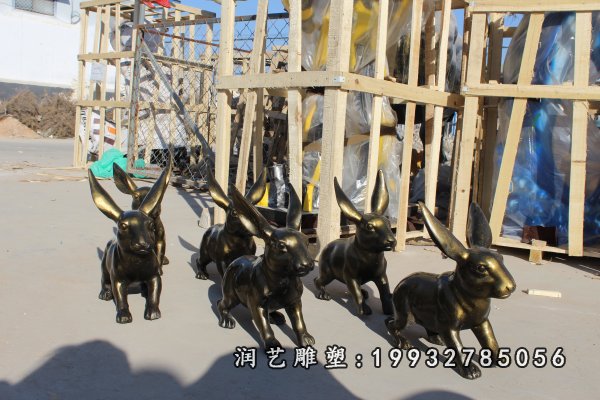 铜雕兔子  (11)
