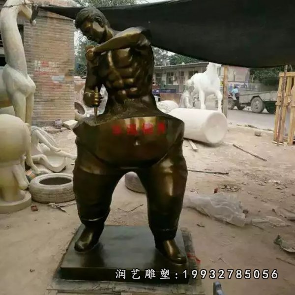 抽象人物铜雕 (174)