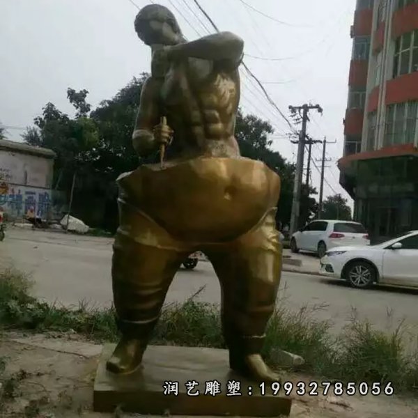 抽象人物铜雕 (173)