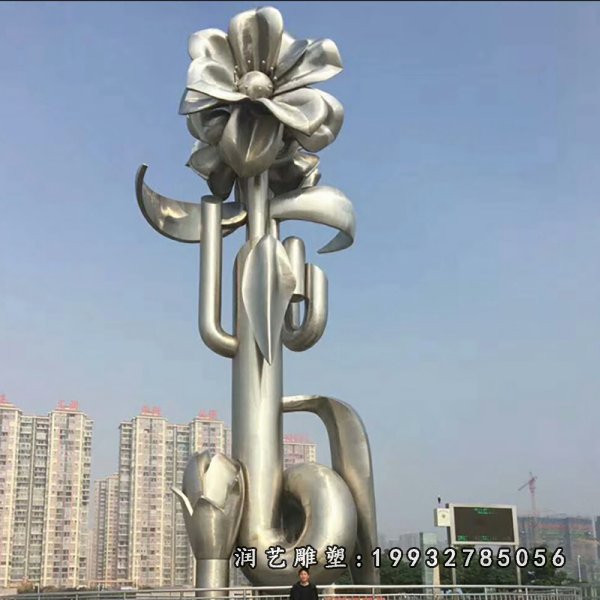 不锈钢紫荆花雕塑  (17)