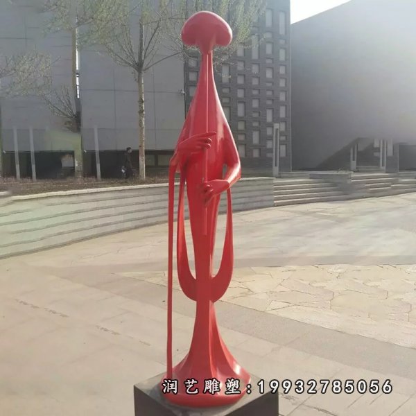 不锈钢演奏人物雕塑  (28)
