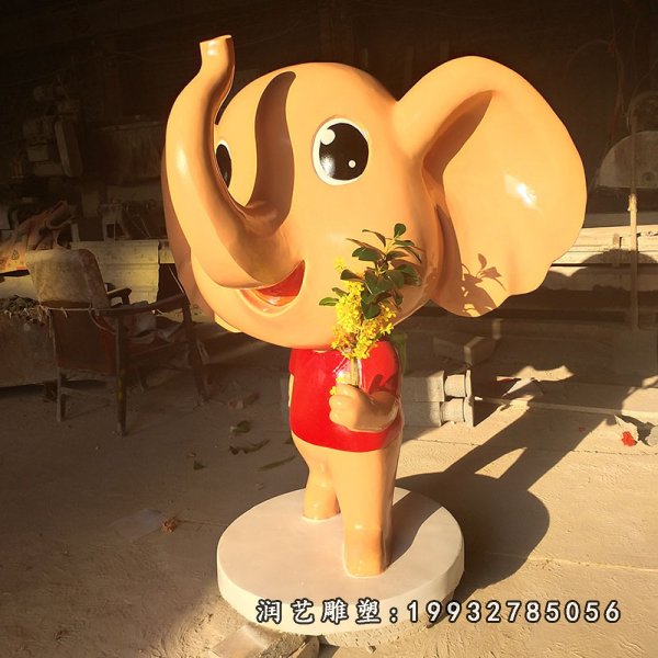玻璃钢大象雕塑  (72)