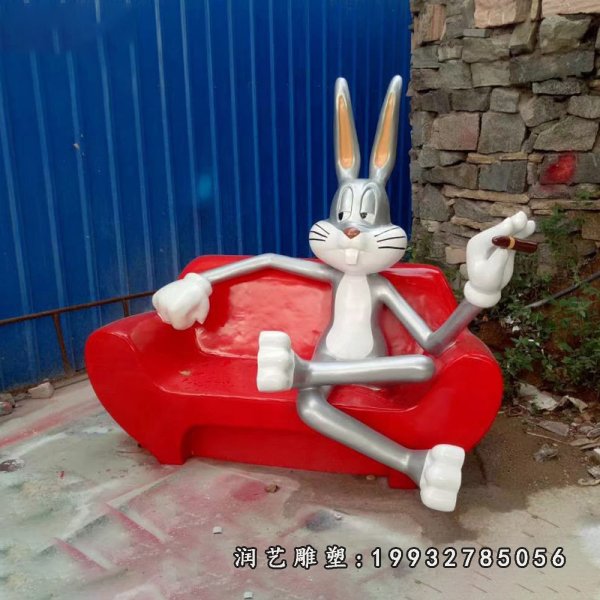 玻璃钢兔子雕塑 (176)
