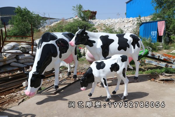 玻璃钢奶牛雕塑  (239)