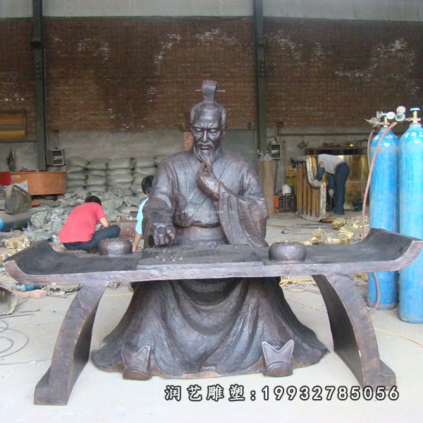 下棋铜雕 (48)
