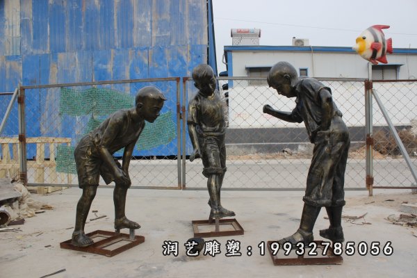 儿童铜雕 (187)