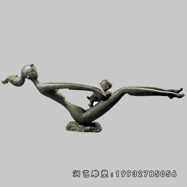 母子铜雕 (52)