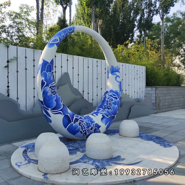 不锈钢圆环雕塑 (315)