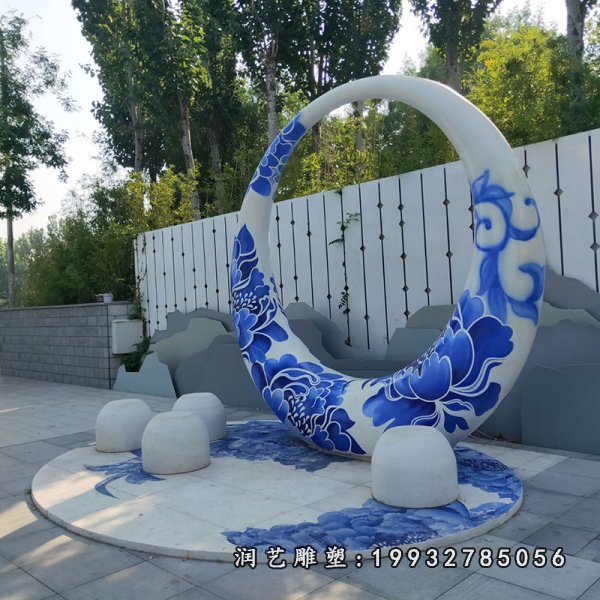 不锈钢圆环雕塑 (314)