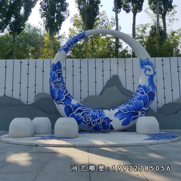 不锈钢圆环雕塑 (316)
