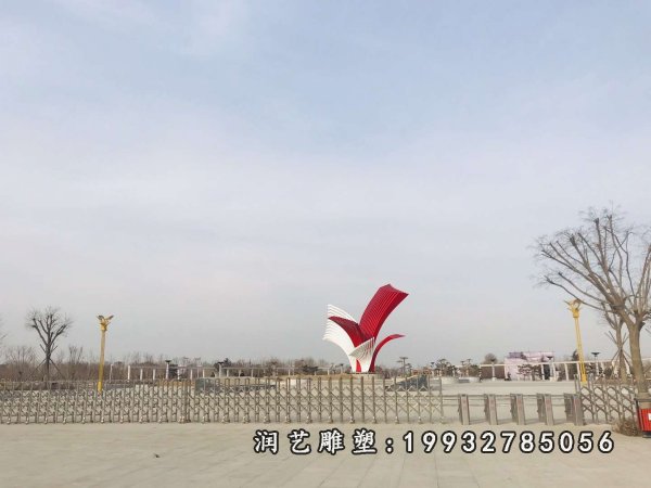广场不锈钢标志景观雕塑 (4)