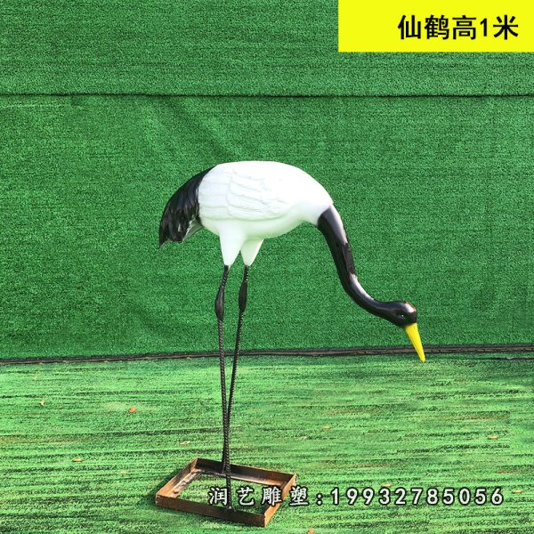 玻璃钢仙鹤雕塑  (241)