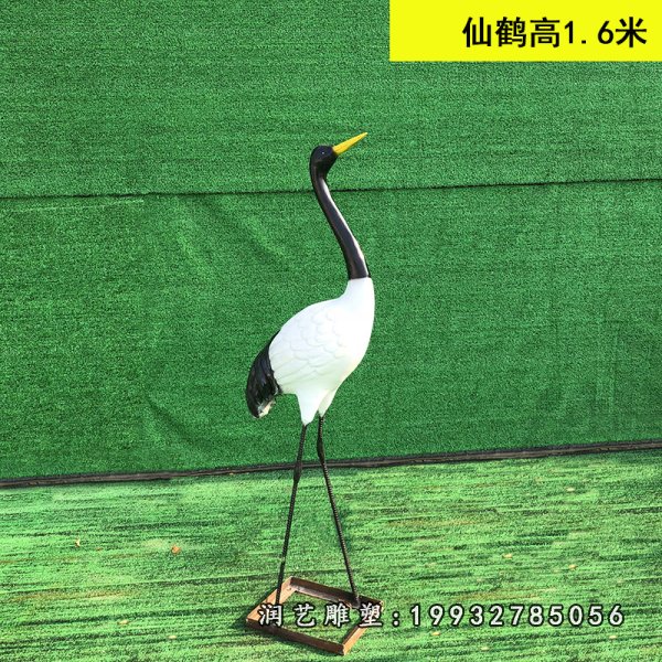 玻璃钢仙鹤雕塑  (240)